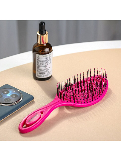 Расческа для волос, изогнутая овал, 70х240х40 мм, Studio style, Релакс, 844179-4558