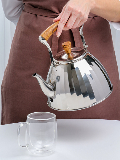 Чайник нерж, 3 л, нержавеющая сталь, Daniks, GS-04431A-4