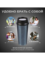 Термокружка нержавеющая сталь, пластик, 0.5 л, колба нержавеющая сталь, синяя, Y4-7241 - фото 12