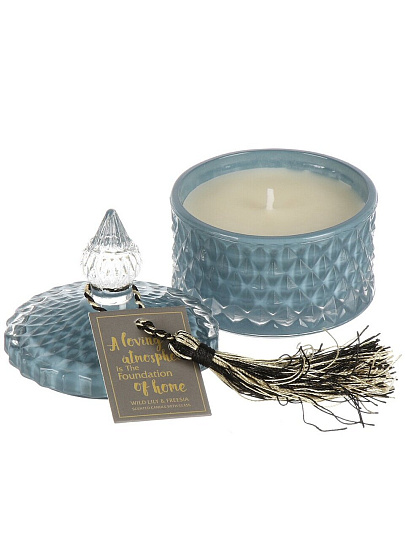 Свеча декоративная ароматизированная, 11х8.5 см, в банке, парафин, A330105