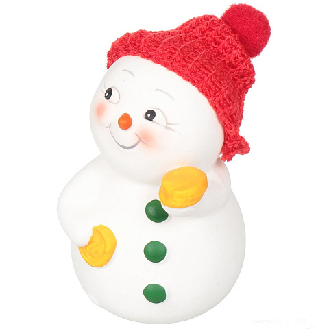 Фигурка декоративная Снеговик с монетами 41745, 8 см