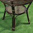 Мебель садовая Costa Brava, коричневая, стол, 81х81х76 см, 2 стула, подушка бежевая, 110 кг, IND09 - фото 7