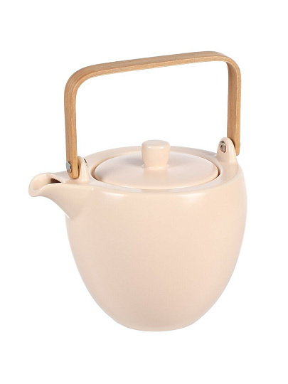 Чайник заварочный керамика, 1.125 л, Billibarri, Less Matt Apricot, 500-358