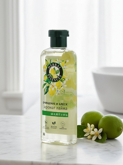 Шампунь Herbal Essences, Аромат лайма, для тонких и жирных волос, 350 мл