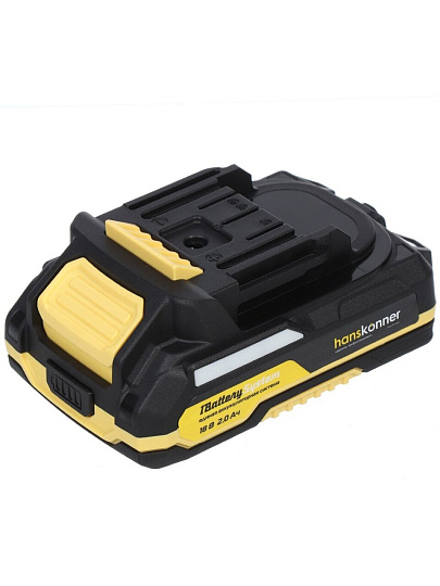 Дрель-шуруповерт аккумуляторный, Hanskonner, PLATINUM HCD2065BLC, бесщеточный, 18 В, 1BatterySystem, кейс
