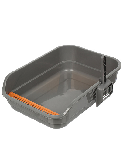 Туалет-лоток для кошек с совком, в ассортименте