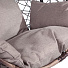 Качели садовые Кокон Z-03(А/B) коричневые с бежевой подушкой - фото 5