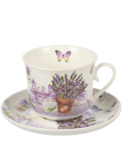 Чайная пара керамика, 2 предмета, на 1 персону, Прованс, B060807