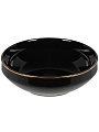 Салатник фарфор, круглый, 14х4.7 см, Black Gold, Domenik, DM3013-1