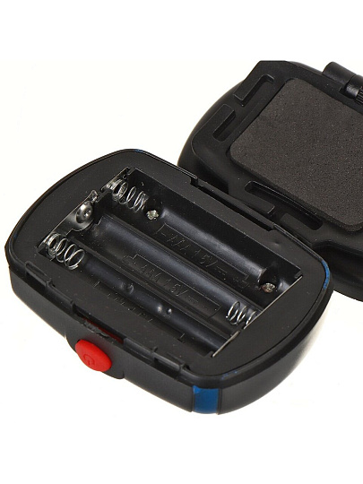 Фонарь налобный, пластик, черный, SPE17194-8