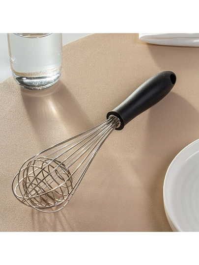 Венчик универсальный, сталь, нейлон, 28 см, усиленный, навеска, Y4-9590