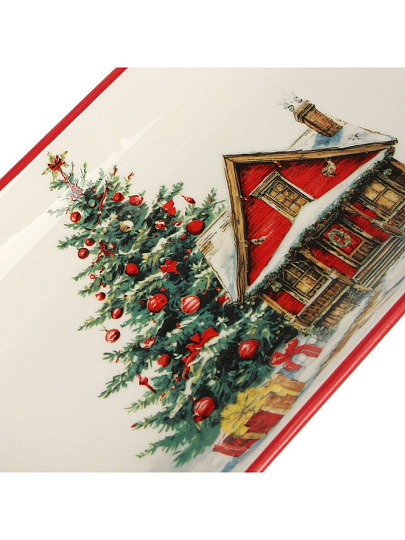 Блюдо доломит, прямоугольное, 28х12 см, Уютный дом, Daniks