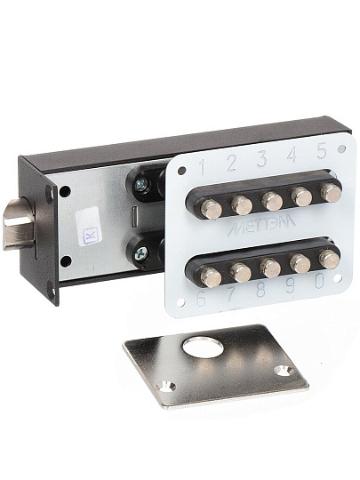Замок накладной кодовый подъездный, Меттэм-ЗКП-2, 2 159, черный