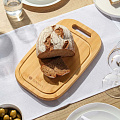 Доска разделочная бамбук, 33х20х1.5 см, с ручкой, прямоугольная, Daniks, H-2165S - фото 11