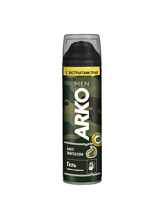 Гель для бритья, Arko Men, Anti-Irritation, 200 мл, 505656
