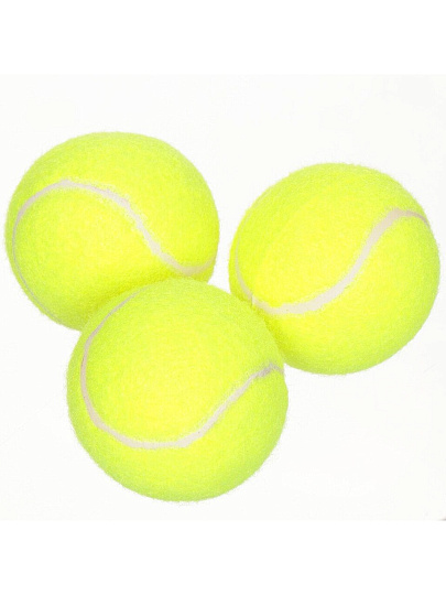Мячики теннисные для большого тенниса, 3 шт, Y6-1887