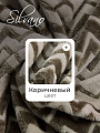 Плед евро, 200х220 см, велсофт жаккард, 100% полиэстер, Silvano, Ombre, коричневый, 200/001-OMB/LA - фото 3