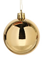 Елочный шар 6 шт, золото, 6 см, пластик, SYQD-0119156G - фото 2