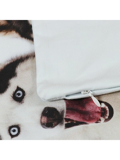 Наволочка декоративная Зимние Лайки, 100% полиэстер, 45 х 45 см, AI-2005006