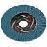 Круг лепестковый торцевой КЛТ1 для УШМ, LugaAbrasiv, диаметр 125 мм, посадочный диаметр 22 мм, зерн ZK80, шлифовальный - фото 2