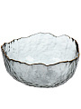 Салатник стекло, круглый, 13х6 см, 0.31 л, отвод золотом, Графит, Y6-10082/B150011 - фото 5