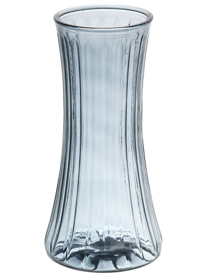 Ваза стекло, настольная, 27.5х13 см, A060166, графит