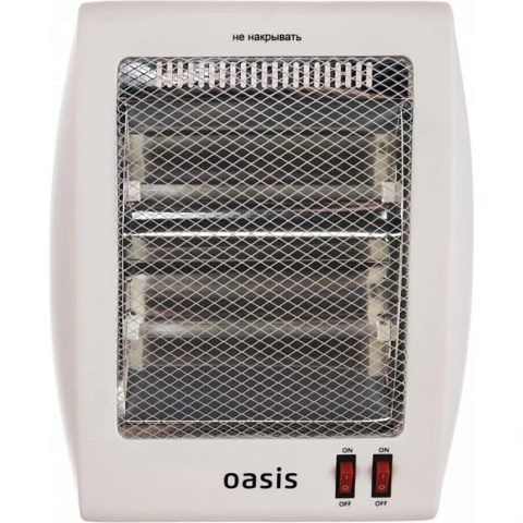 Обогреватель Oasis, IS-8, напольный, 0.8 кВт, 14 м2, белый