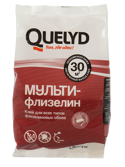 Клей для флизелиновых обоев, Quelyd, Мульти Флизелин, 200 г, 50035147