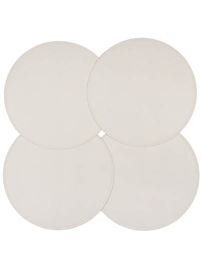 Набор салфеток полимер, 38х38 см, круглый, 4 шт, МП, Y4-8694