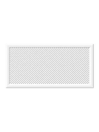 Экран для радиатора, МДФ, 1200х600 мм, белый, Глория, Стильный Дом