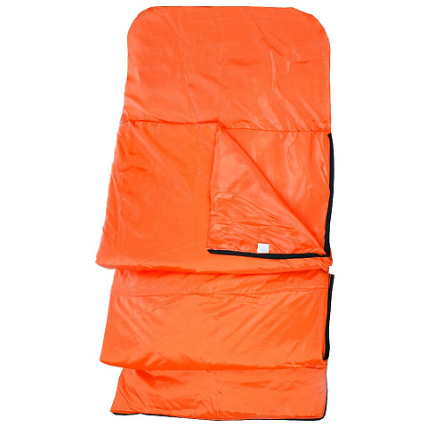 Спальный мешок одеяло, 190+30х75 см, 5 °C, 15 °C, полиэстер, холлофайбер, с подголовником, 122041