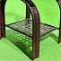 Мебель садовая Малибу, коричневая, стол, 56х66х76 см, 2 кресла, Y9-297 - фото 2