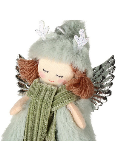 Фигурка декоративная Девочка, 18 см, мятная, Y4-9414