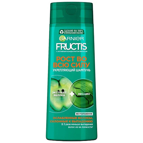 Шампунь Fructis, Рост во всю силу, против выпадения волос, 400 мл