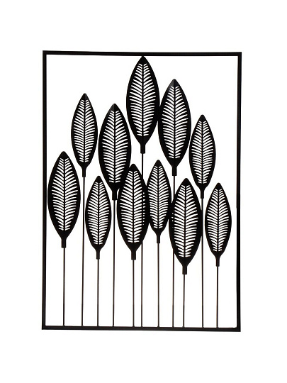 Панно декоративное 70х50 см, металл, Листья, Y6-10673/A250038