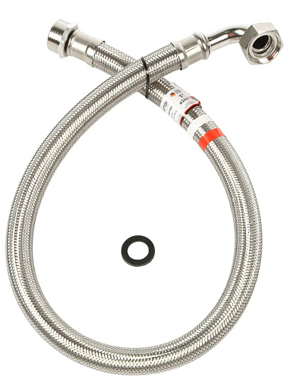 Подводка для насоса, сталь, 1", г-ш, угловая, ProFactor, 1 м, PF WFH 529.100A