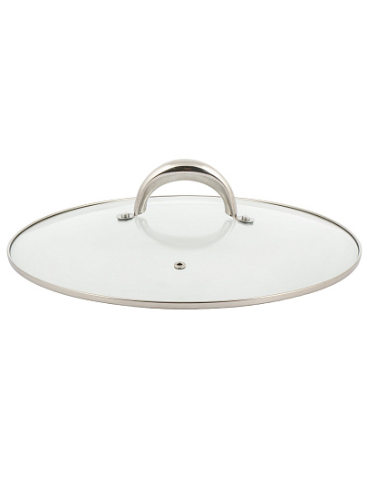 Кастрюля нержавеющая сталь, 16 л, крышка стекло, Daniks, Общепит, SD-6BP-16, индукция