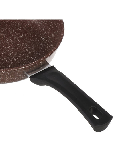 Сковорода литой алюминий, 24 см, антипригарное покрытие, Горница, Шоколад, с2451аш