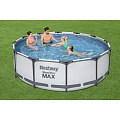 Бассейн каркасный Bestway, 366х100 см, Steel Pro Max, 56418BW, фильтр-насос, лестница, 9150 л - фото 7