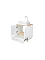 Тумба Doratiz, Гавайи, Venera 60, 2 двери, 1 ящик, под умывальник Luna, напольная, белый, дуб сонома, 9908.181 - фото 10