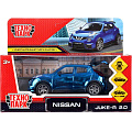 Машина Технопарк, Nissan, 12 см, инерционная, открывающиеся двери, JUKE-12CH-BU