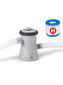 Бассейн надувной Intex, 244х61 см, Easy Set, 28108NP, фильтр-насос, 1942 л - фото 7