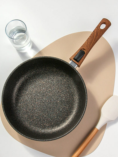 Сковорода алюминий, 26 см, антипригарное покрытие, Kukmara, Granit Ultra Induction original, съемная ручка, индукция, сгоиш262а