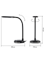 Светильник настольный 8 Вт, черный, Эра, NLED-477-8W-BK, 20х120, Б0041083 - фото 2