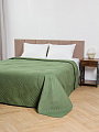 Покрывало евро, 220х240 см, 100% полиэстер, стеганое, Silvano, Модерн, темно-зеленое - фото 9