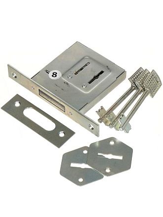 Замок врезной Птимаш, ЗВ 8-4.1, 12 023, без ручки, сувальдный, 3 ключа