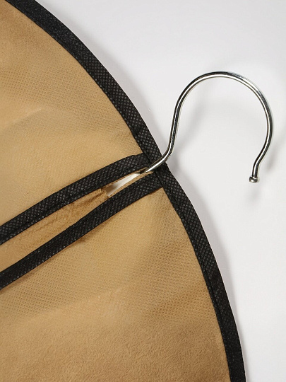 Набор чехлов для одежды 60х137 см, полиэстер, без кармана, 5 шт, коричневый, A290095