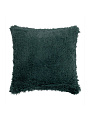 Подушка декоративная 40х40 см, TF 072 DKGR2v, 100% полиэстер, мех, темно-зеленая, Eclair, 29530