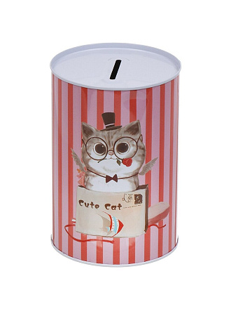 Копилка Совушка, 14.5 см, металл, Y6-7729, в ассортименте