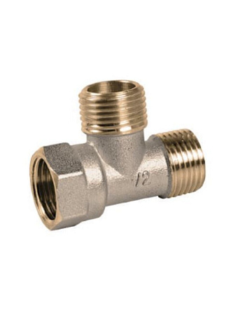 Тройник 1/2'', г-ш-ш, латунь, Frap